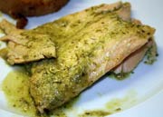 Trout Fillets with Parsley Pesto